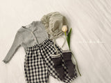 ［valubebe］Rommy frill check bonnet (baby)
