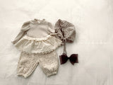 ［valubebe］Rommy frill check bonnet (baby)