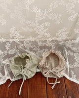［valubebe］Rommy frill check bonnet (baby)
