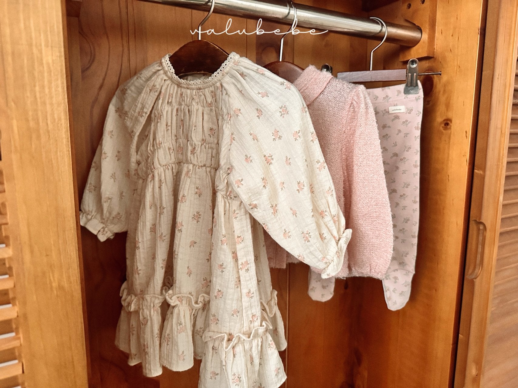 ［valubebe］Luna flower tights (baby)