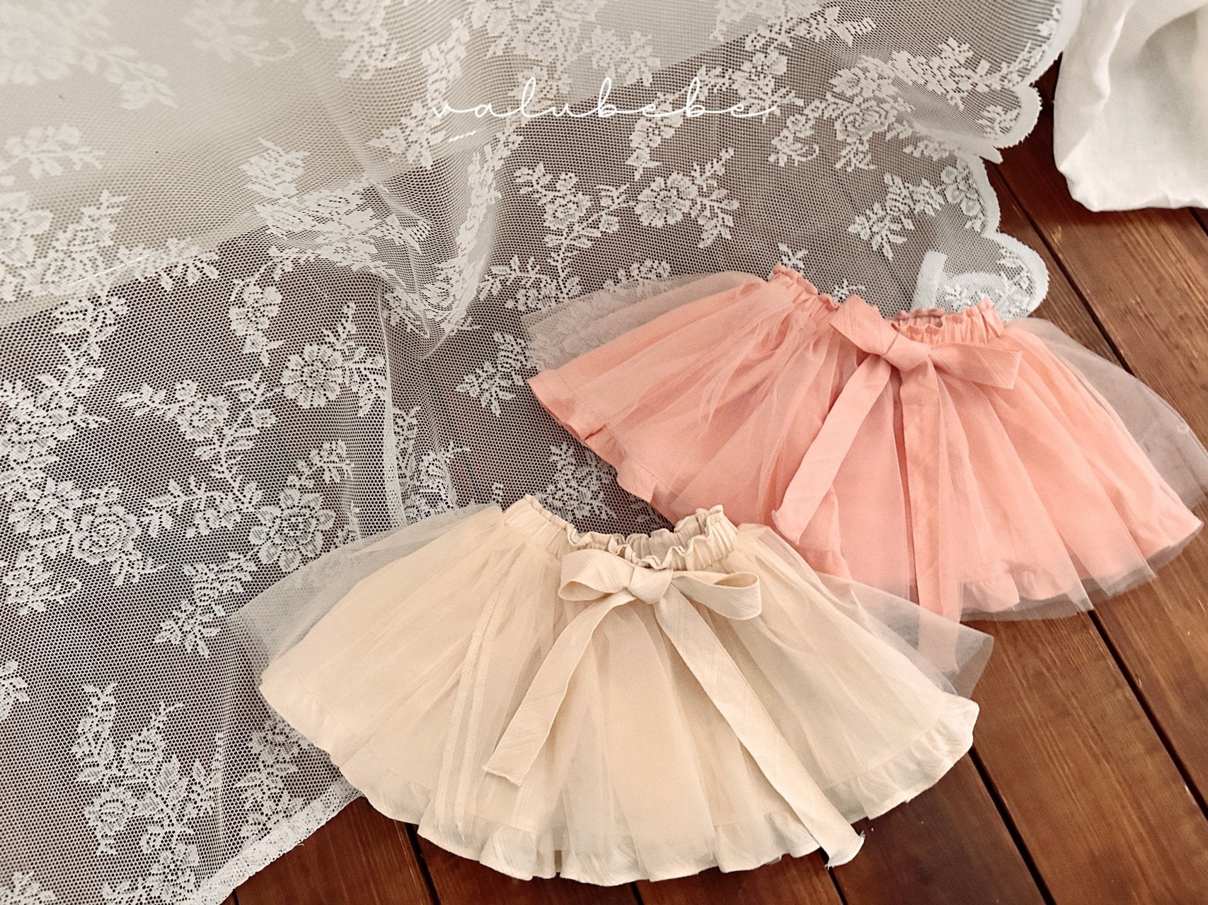 ［valubebe］Ribbon shasha skirt (baby)