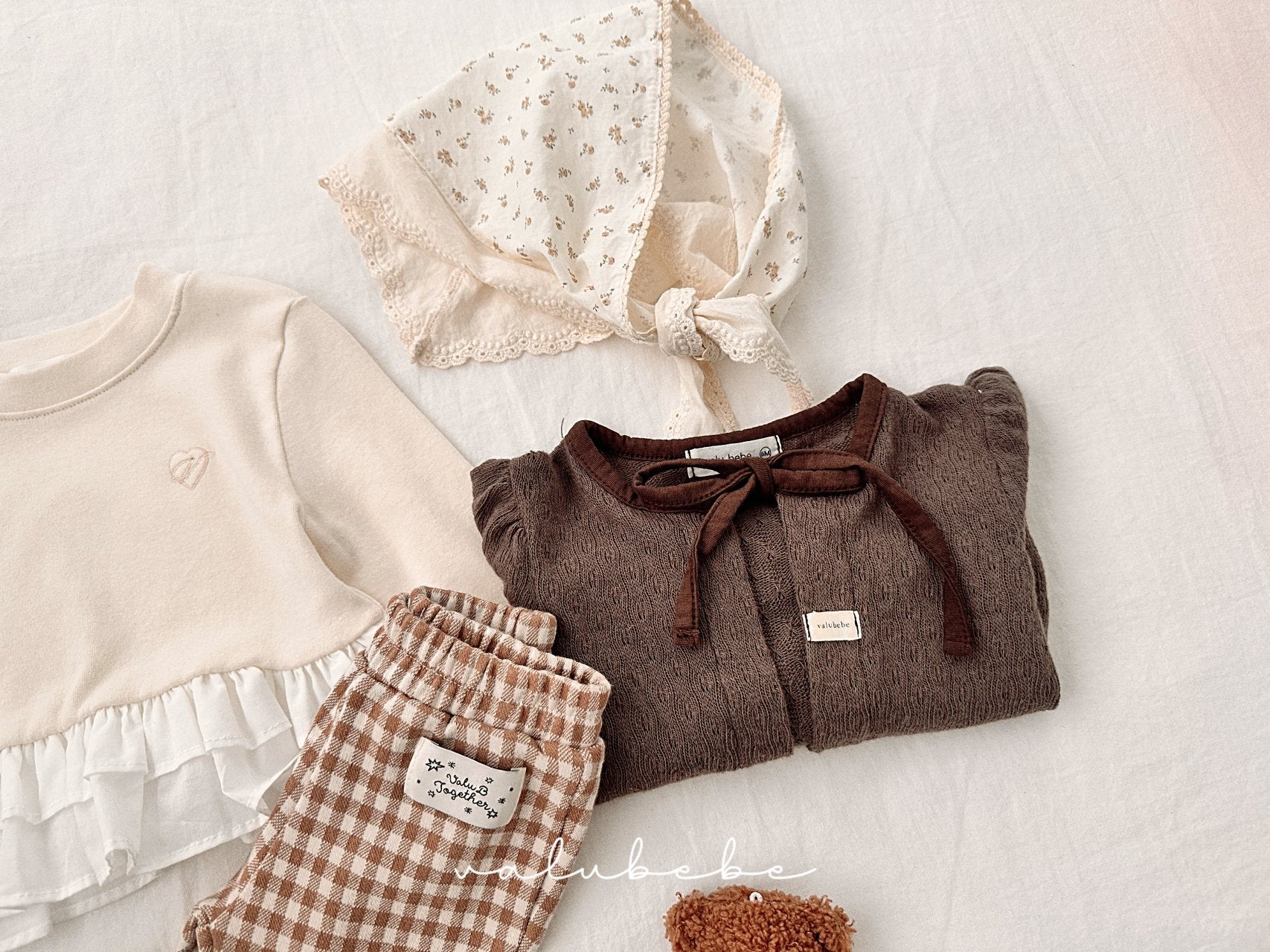 ［valubebe］Ribbon knit cardigan (baby)
