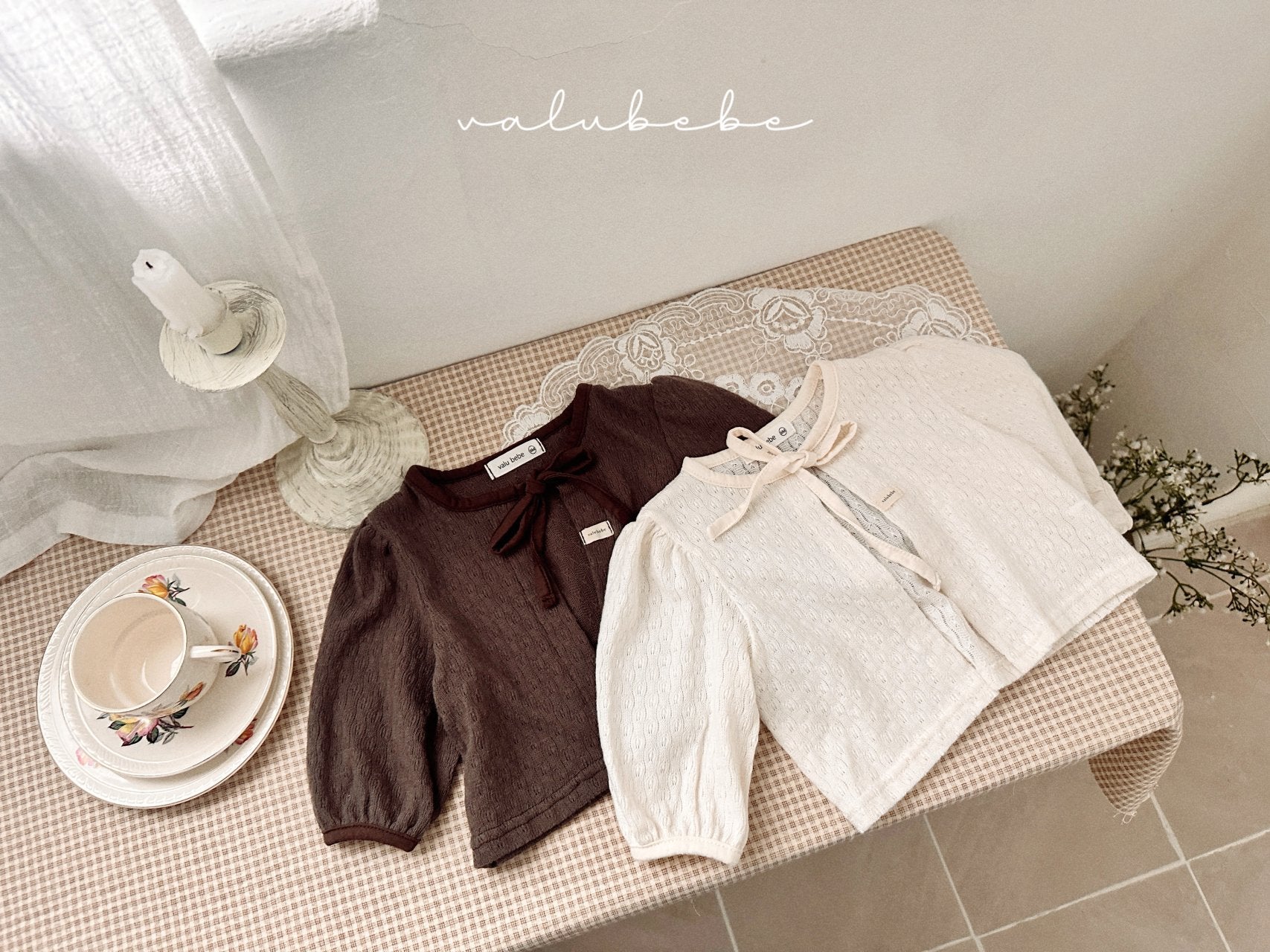［valubebe］Ribbon knit cardigan (baby)