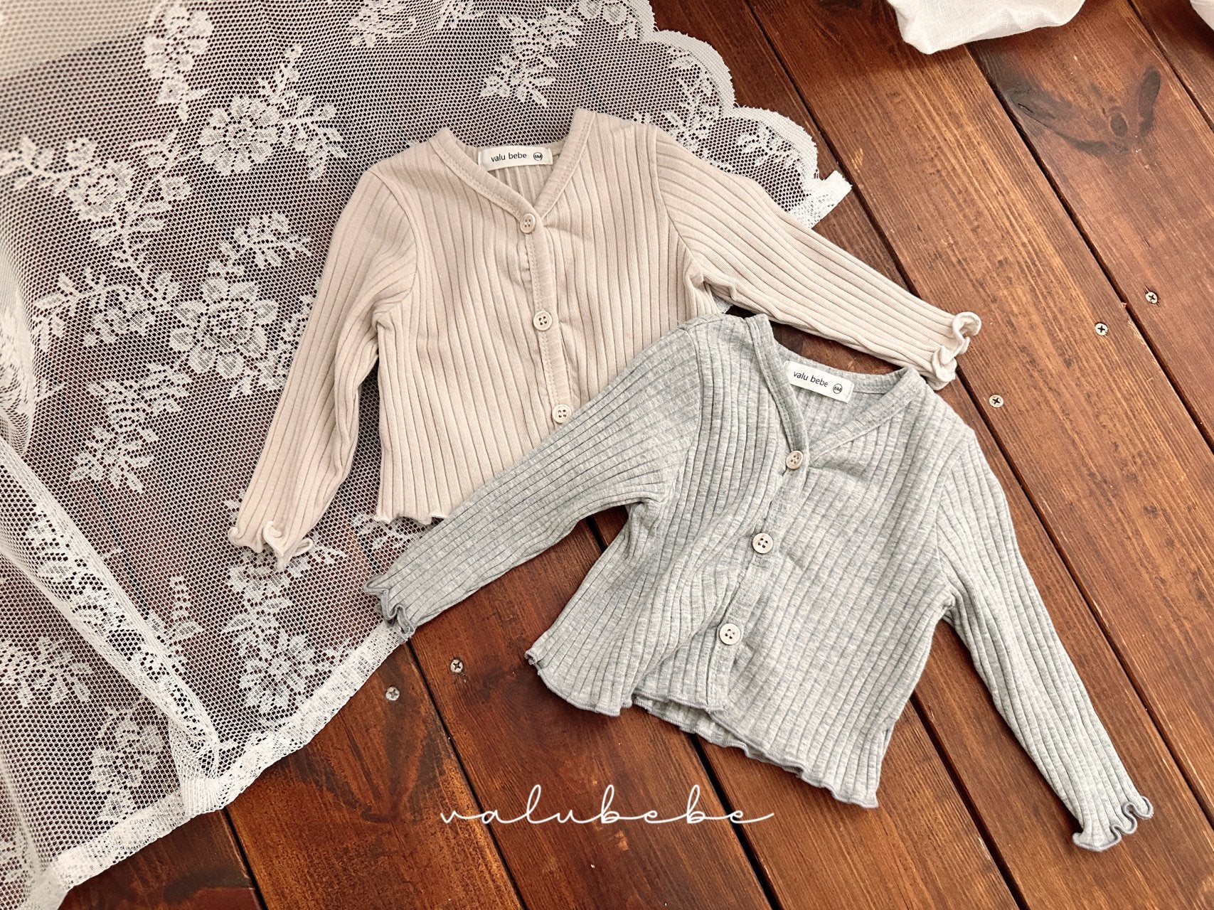 ［valubebe］Mos rib cardigan (baby)