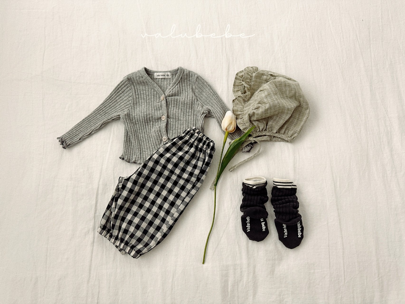 ［valubebe］Mos rib cardigan (baby)
