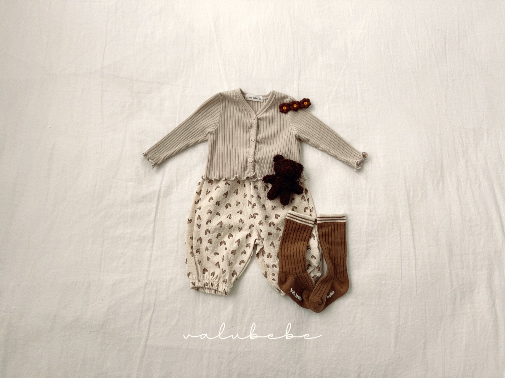 ［valubebe］Mos rib cardigan (baby)