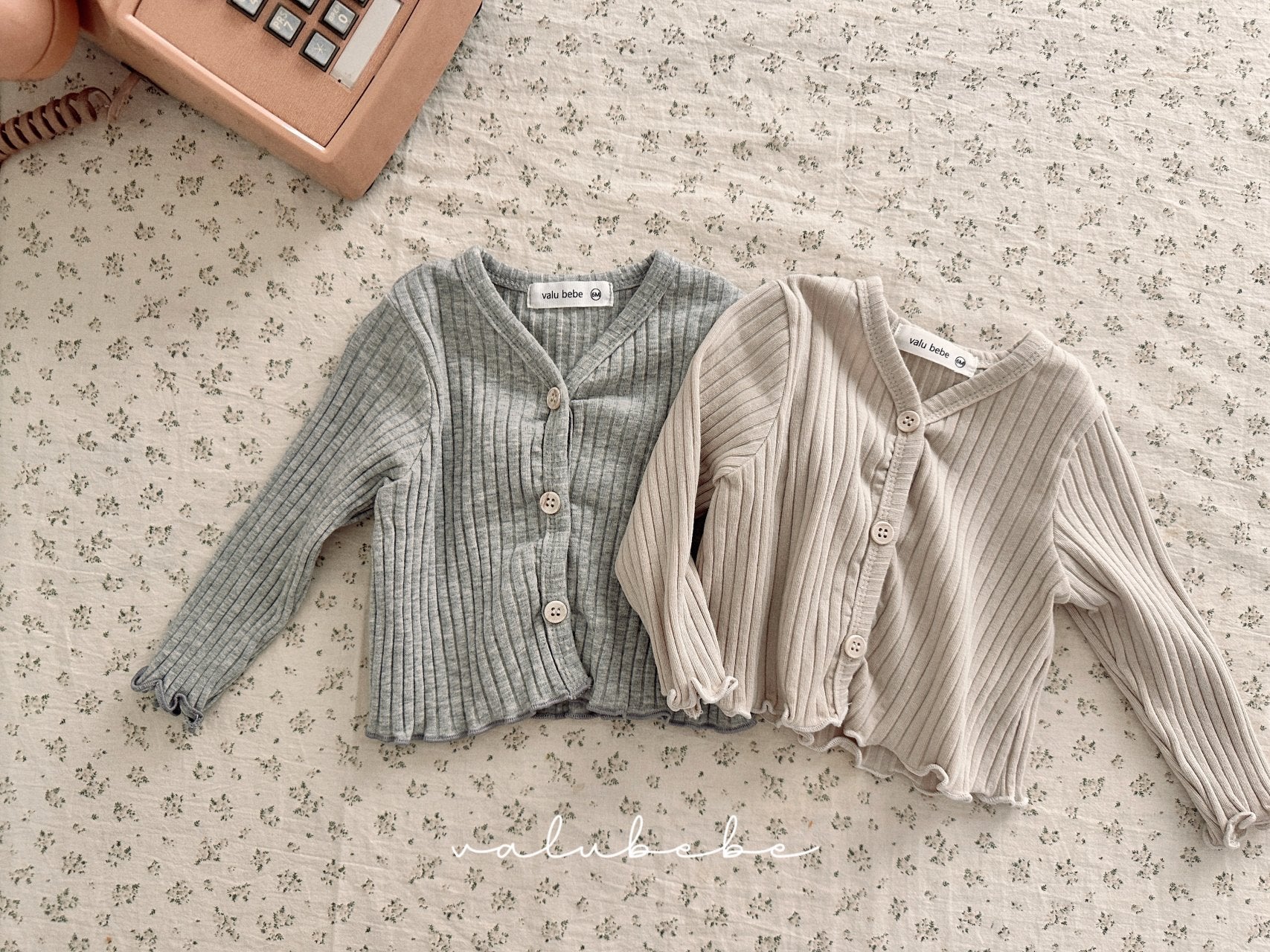［valubebe］Mos rib cardigan (baby)
