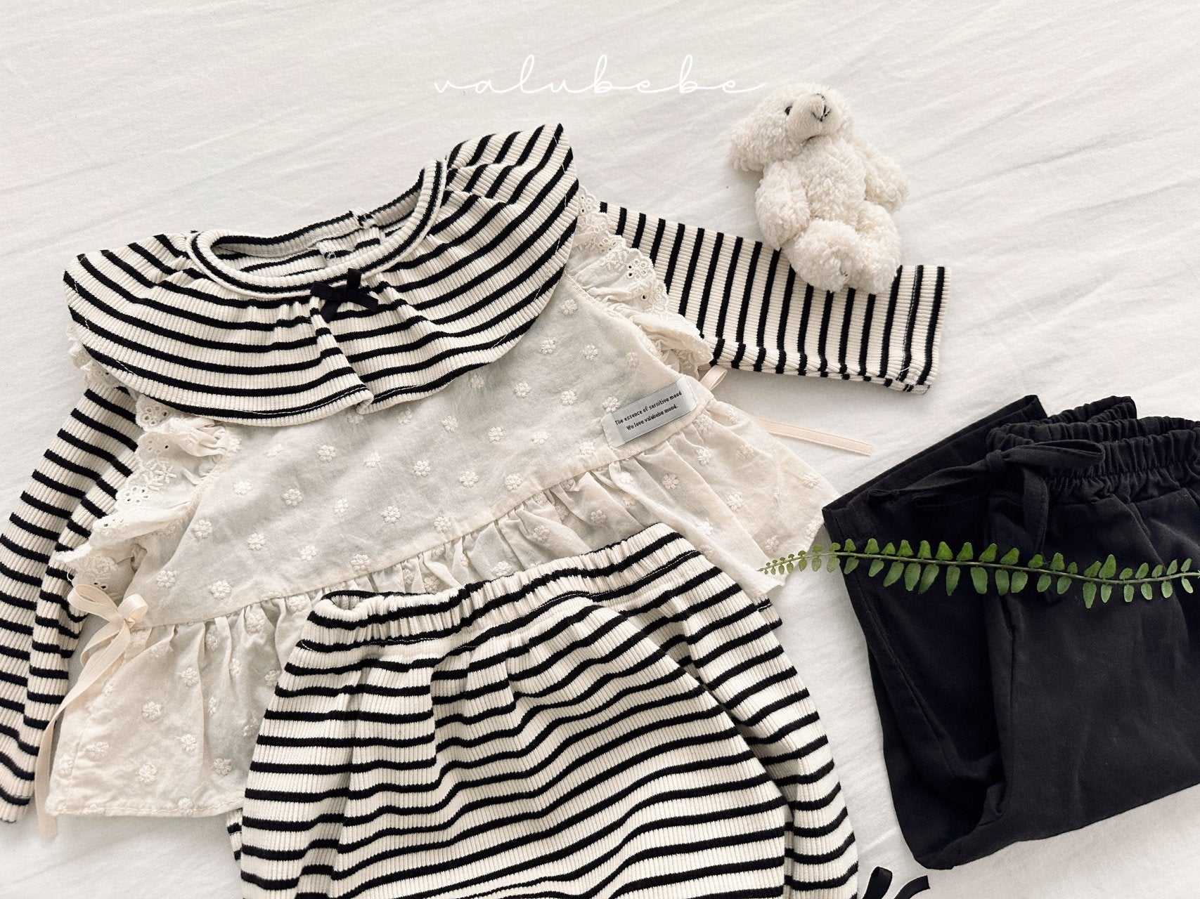 ［valubebe］Mini frill ribbon tee (baby)