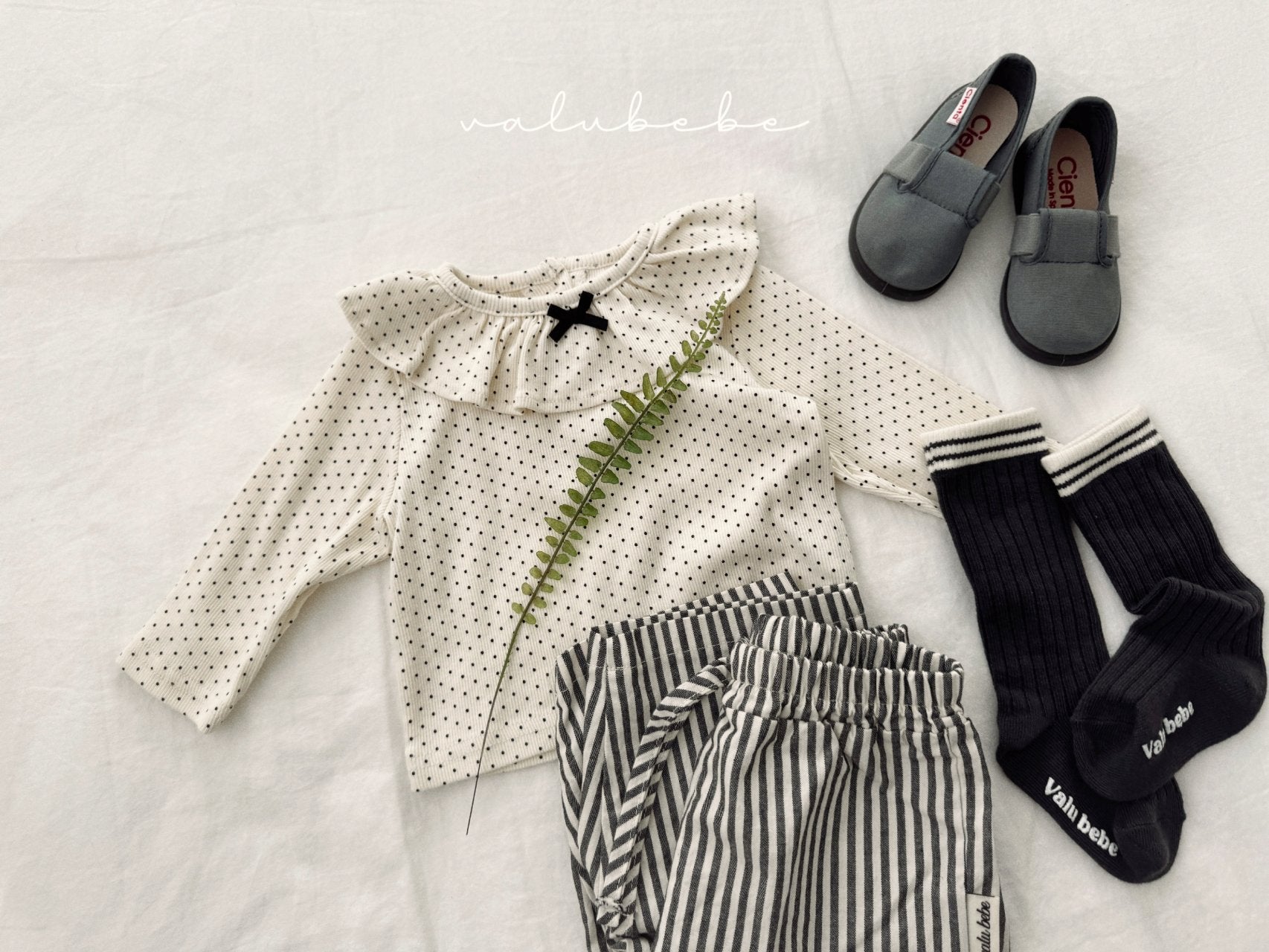 ［valubebe］Mini frill ribbon tee (baby)