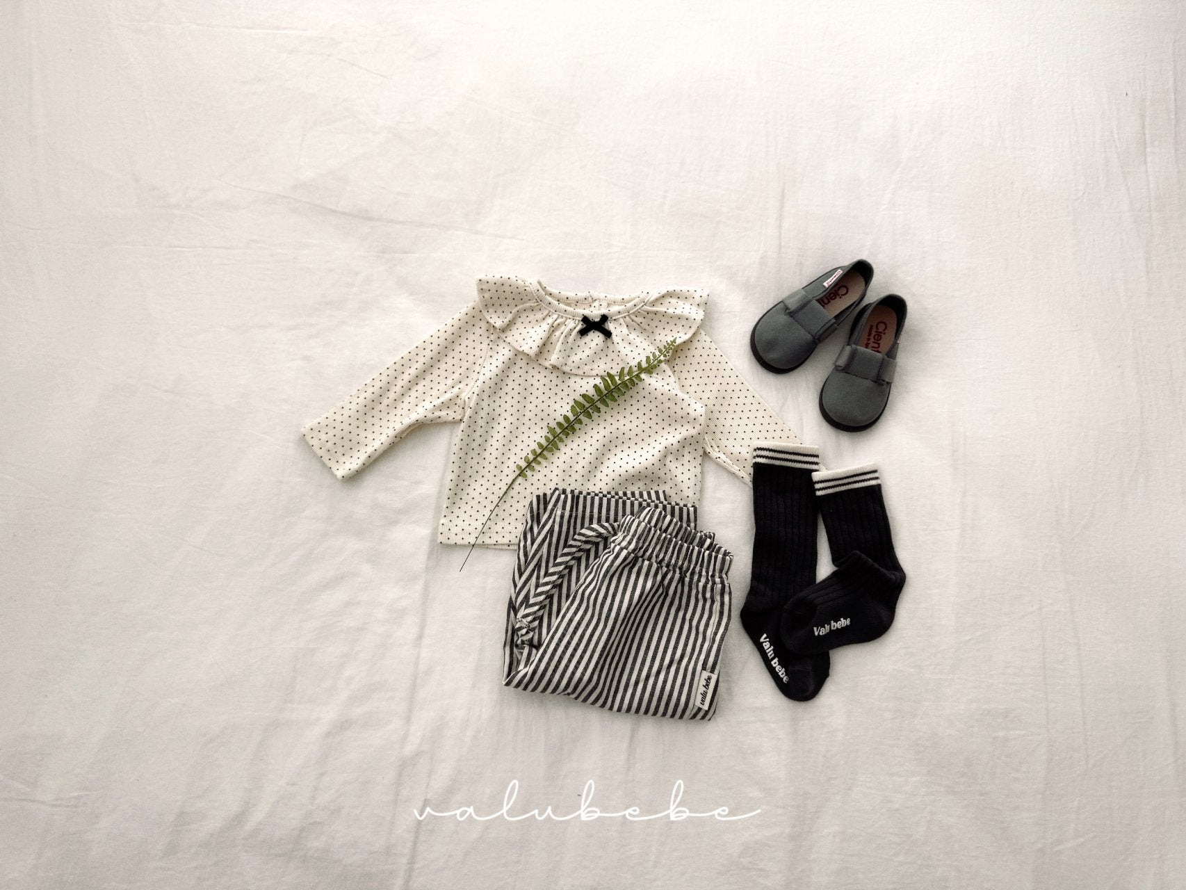 ［valubebe］Mini frill ribbon tee (baby)