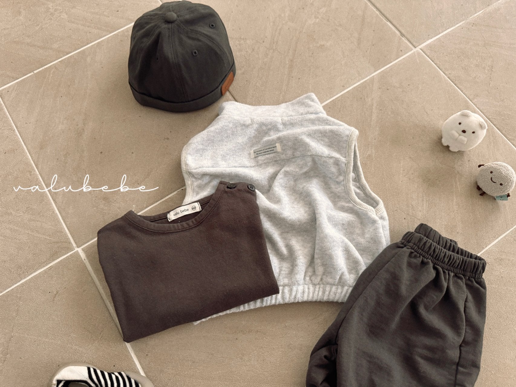 ［valubebe］Daily button tee (baby & kids)