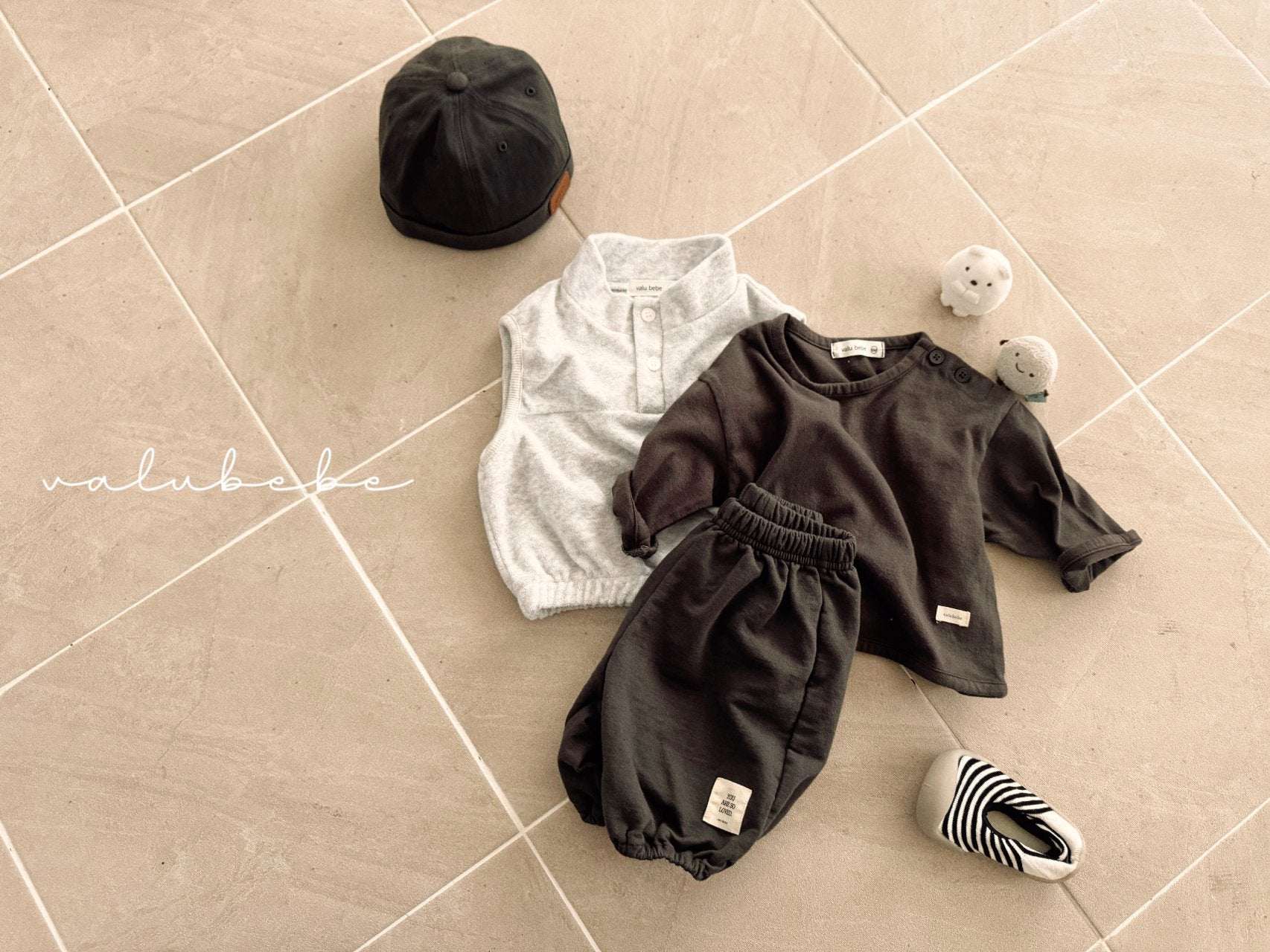 ［valubebe］Daily button tee (baby & kids)