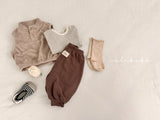 ［valubebe］Stripe button tee (baby & kids)