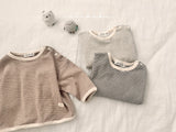 ［valubebe］Stripe button tee (baby & kids)