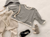 ［valubebe］Stripe button tee (baby & kids)