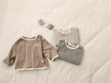 ［valubebe］Stripe button tee (baby & kids)