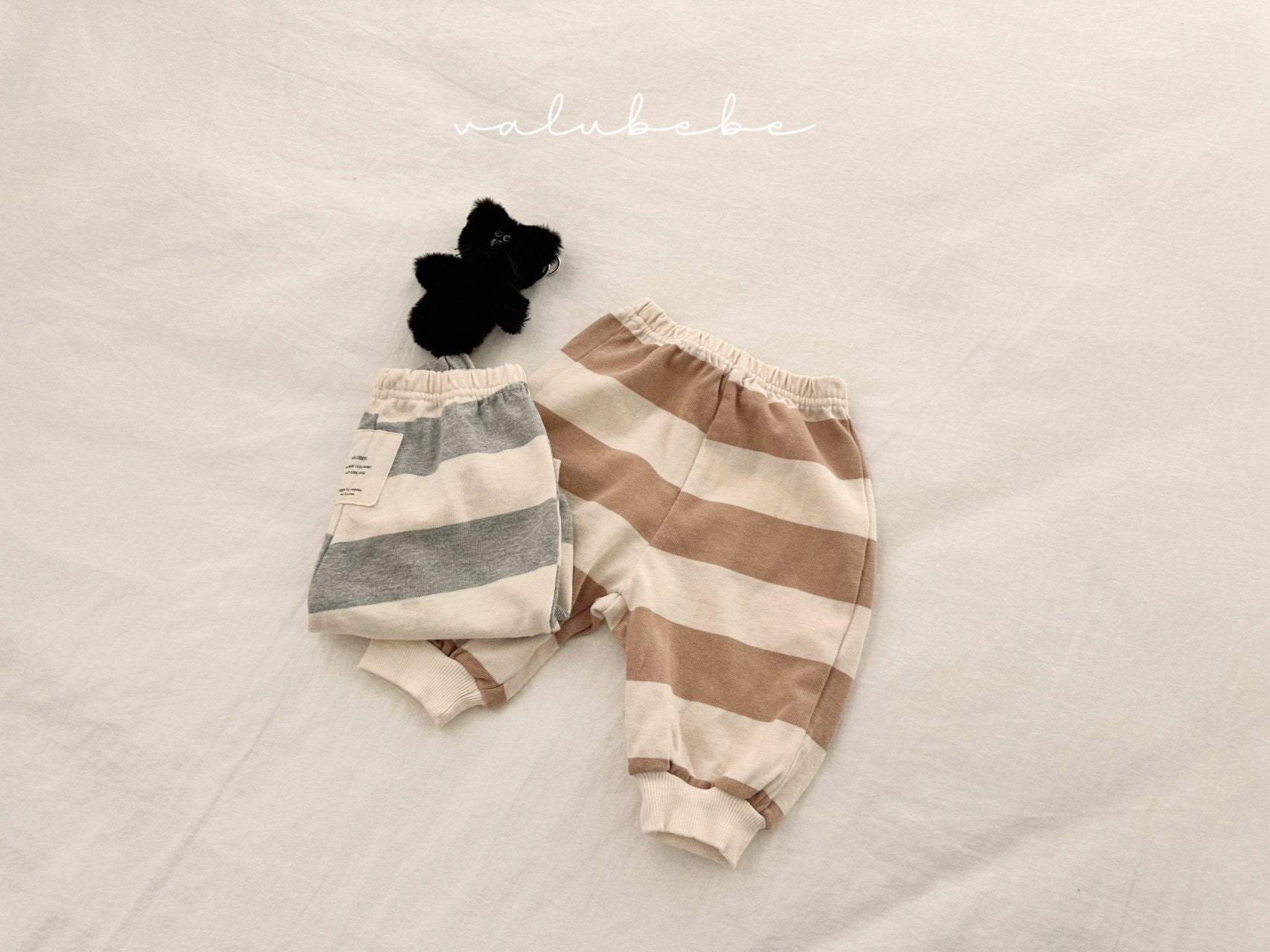 ［valubebe］Milk stripe jogger pants (baby & kids)