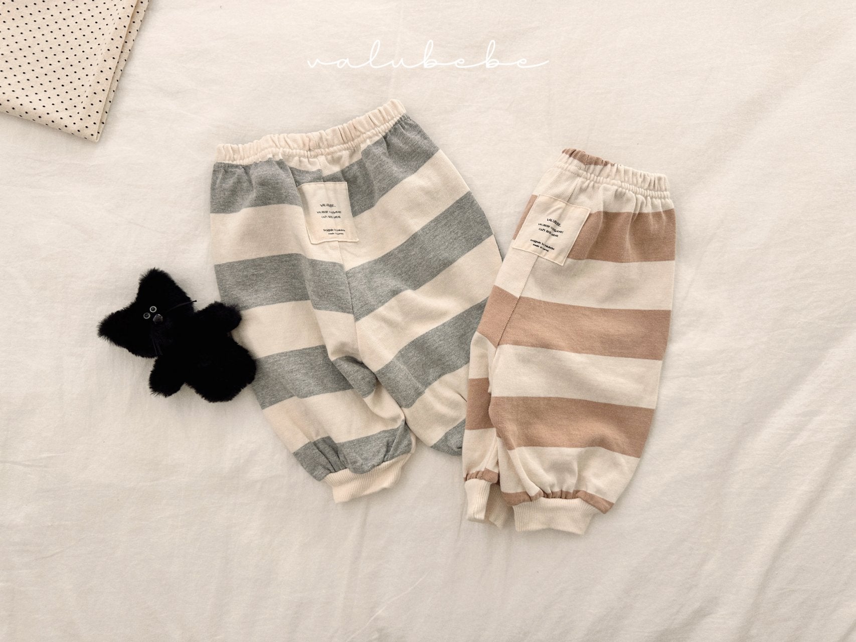 ［valubebe］Milk stripe jogger pants (baby & kids)
