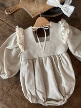 ［Anne shirley］Cozy fringe rompers