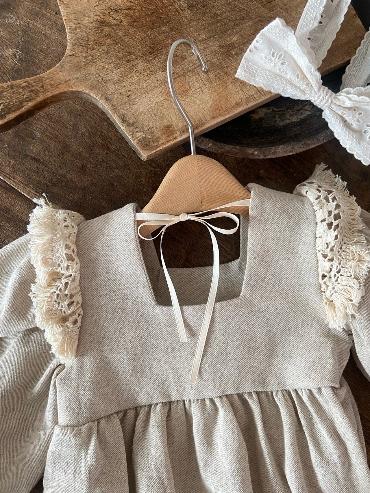 ［Anne shirley］Cozy fringe rompers