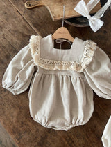 ［Anne shirley］Cozy fringe rompers