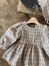 ［Anne shirley］Magenta rompers & bonnet set
