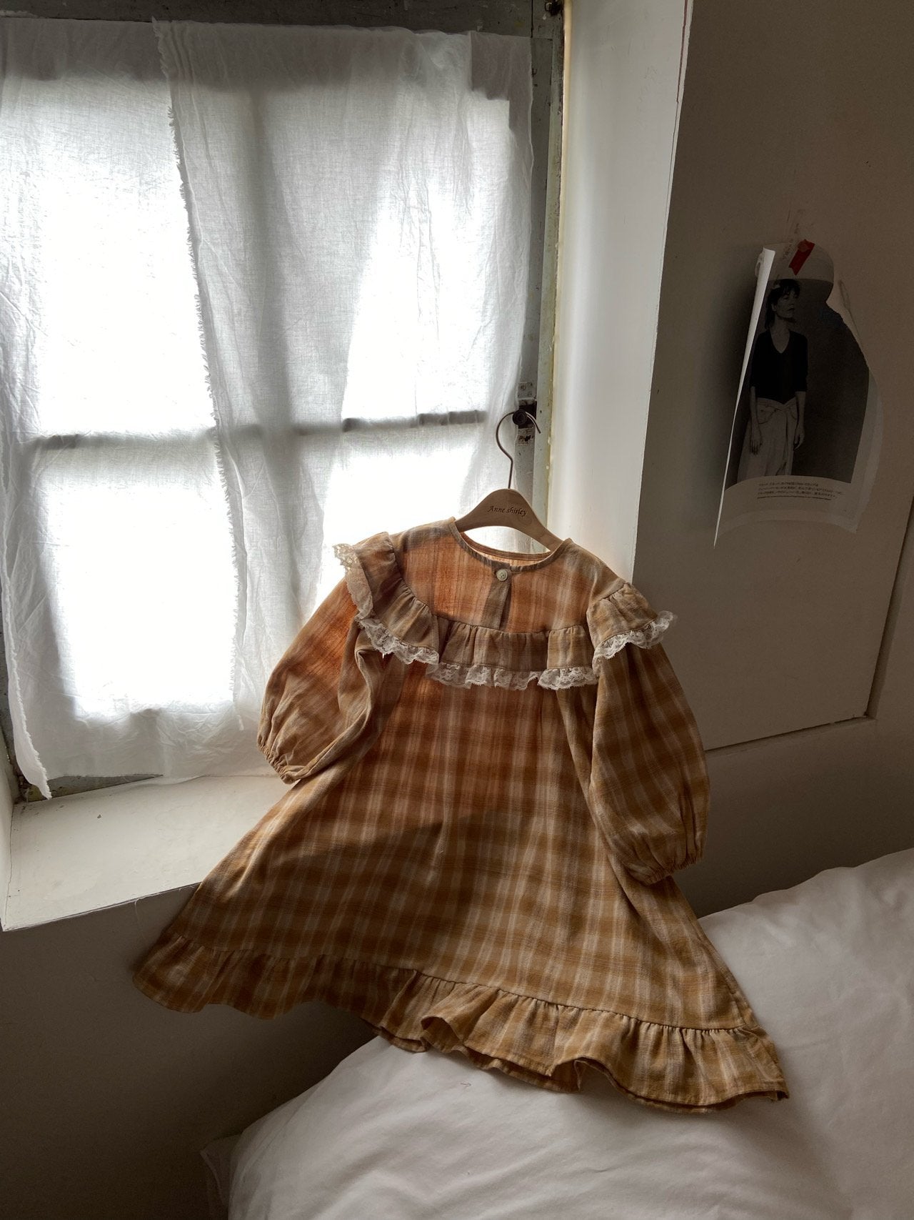 ［Anne shirley］Leman check one-piece
