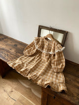 ［Anne shirley］Leman check one-piece