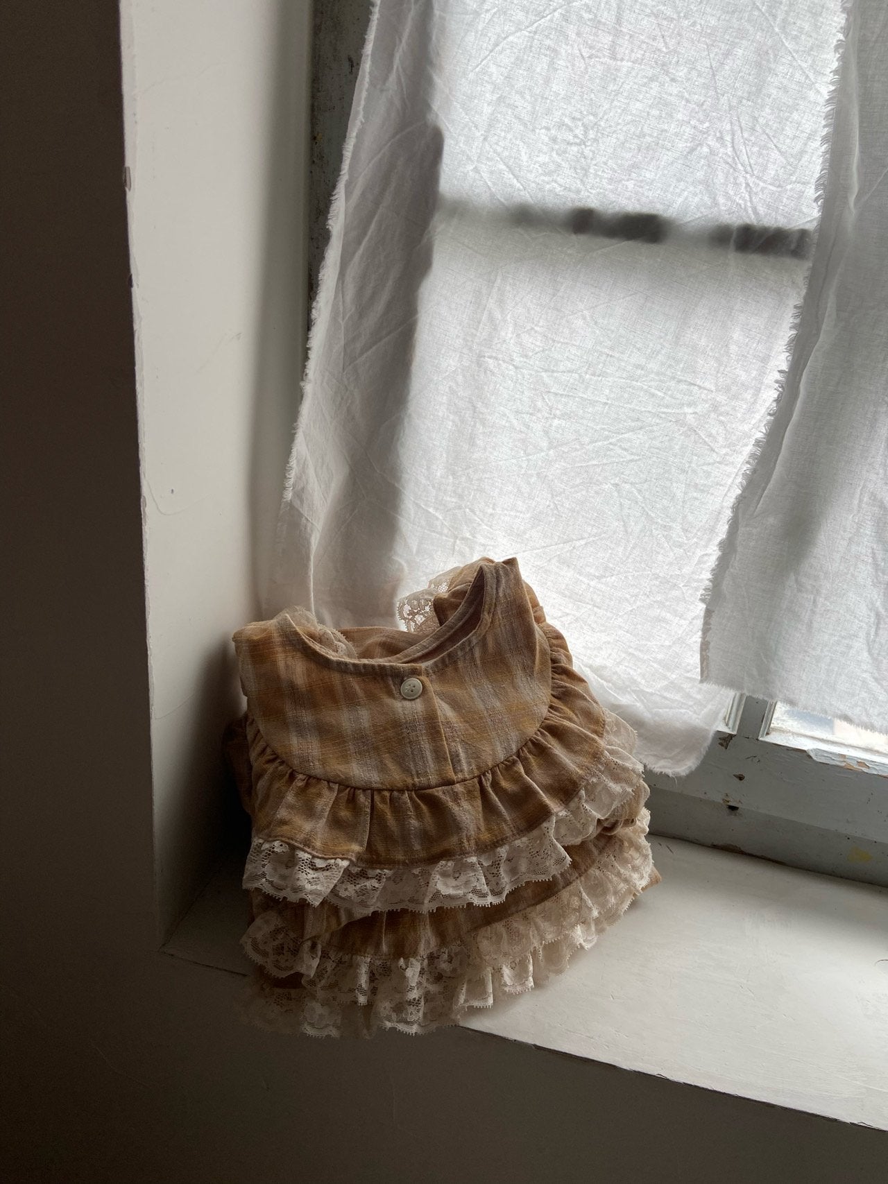 ［Anne shirley］Leman check one-piece