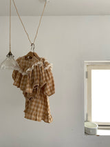 ［Anne shirley］Hiena check rompers