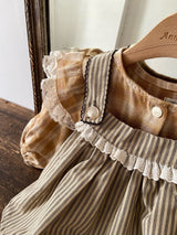 ［Anne shirley］Hiena check rompers
