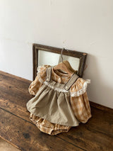 ［Anne shirley］Hiena check rompers