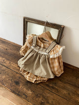 ［Anne shirley］Hiena check rompers