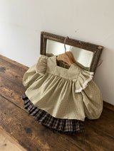 ［Anne shirley］Dot frill blouse & bloomer set
