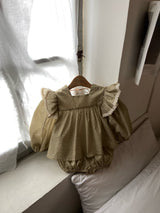 ［Anne shirley］Dot frill blouse & bloomer set