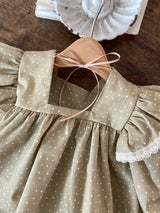 ［Anne shirley］Dot frill blouse & bloomer set