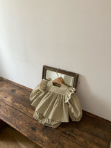 ［Anne shirley］Dot frill blouse & bloomer set