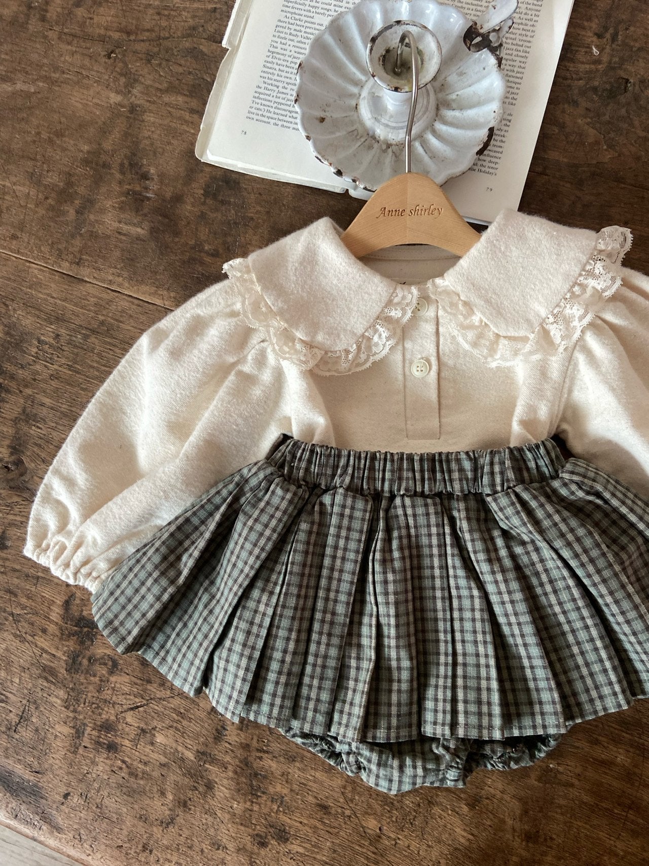 ［Anne shirley］Breeze pleats bloomer skirt