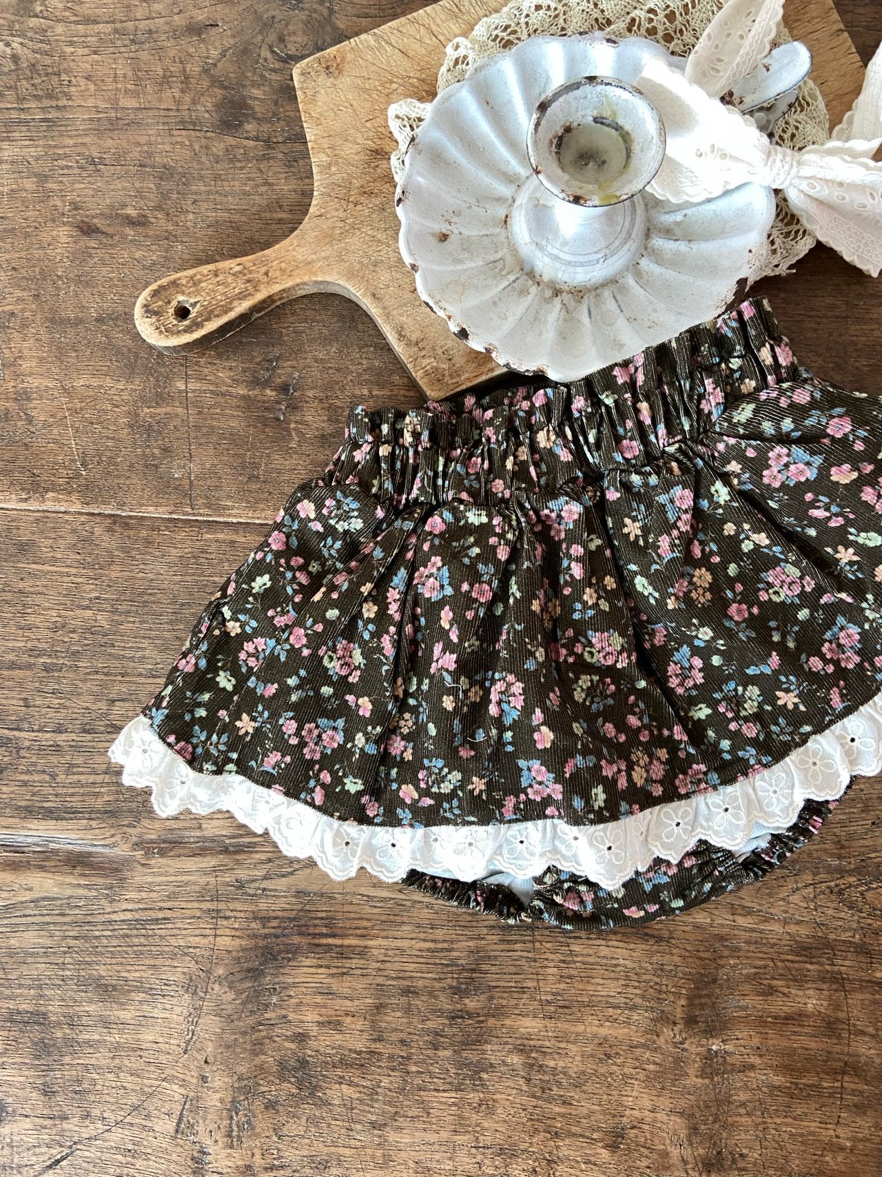 ［Anne shirley］Flower lace bloomer skirt
