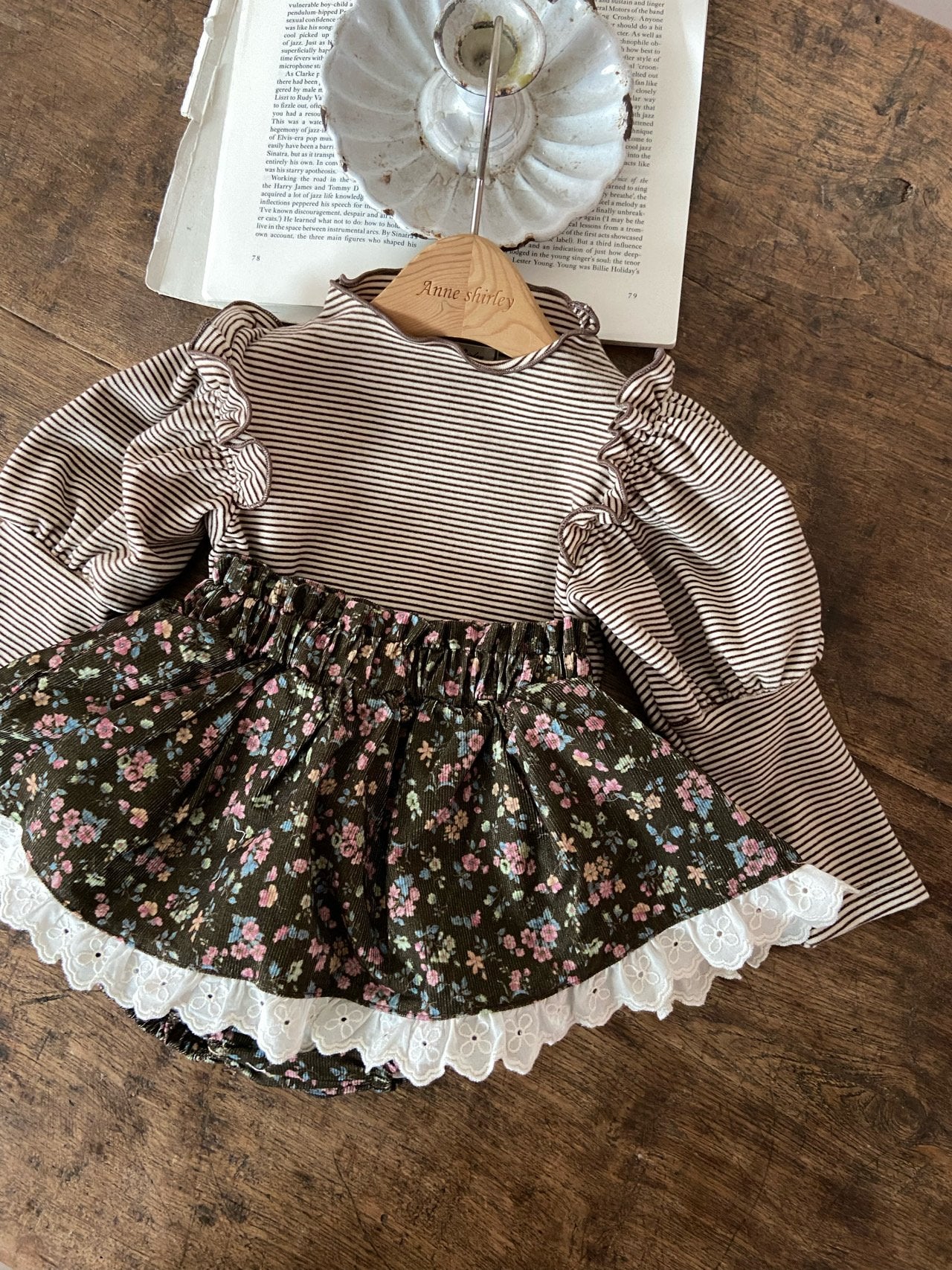 ［Anne shirley］Flower lace bloomer skirt