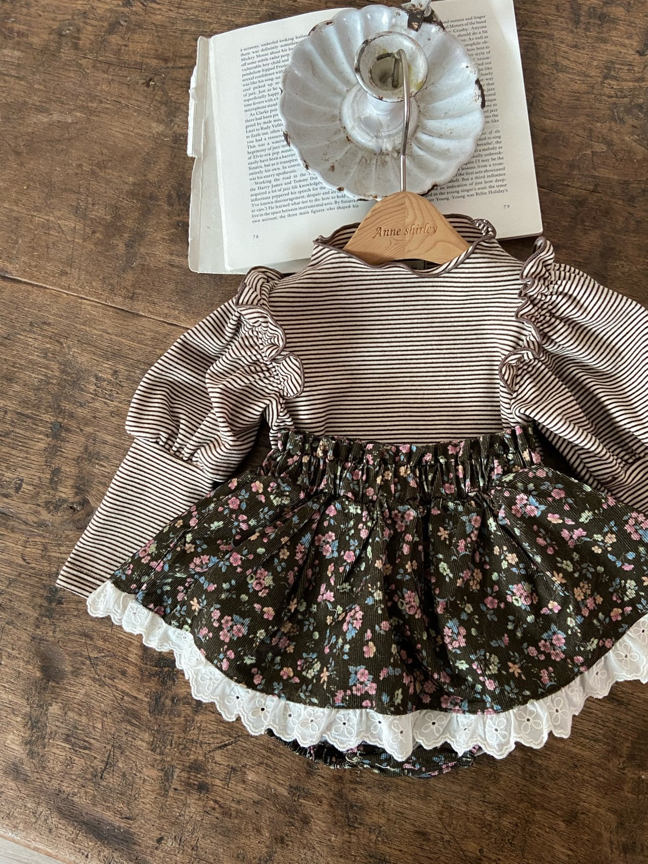 ［Anne shirley］Flower lace bloomer skirt