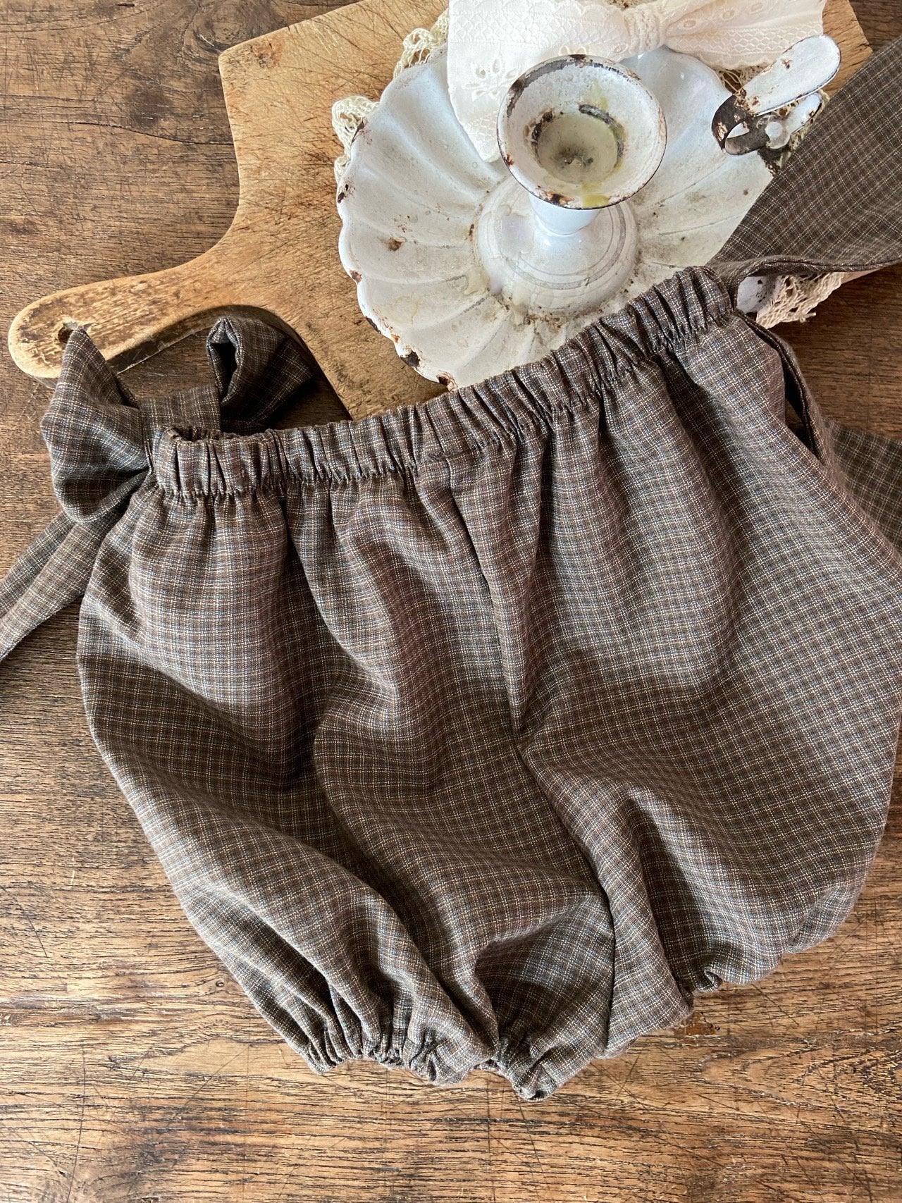 ［Anne shirley］Pistachio check bloomer