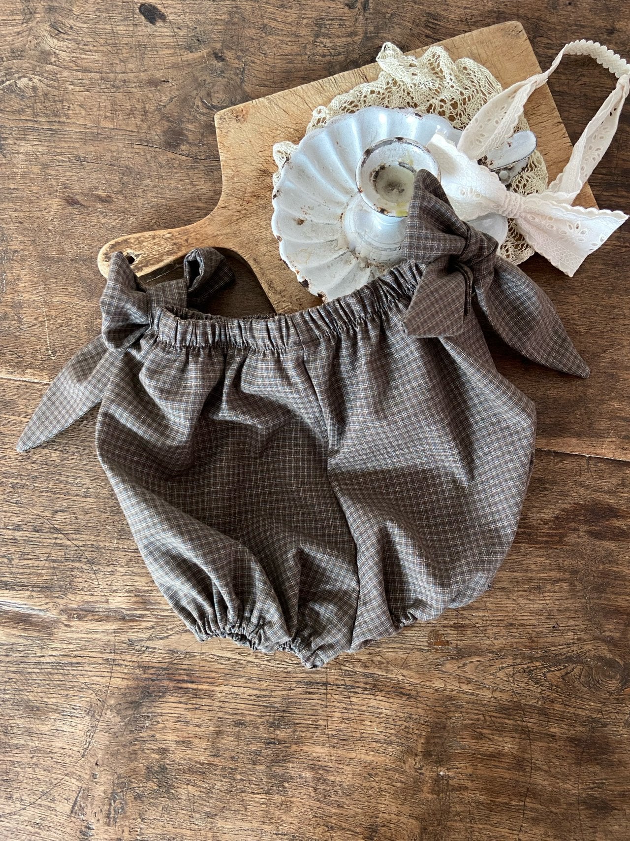 ［Anne shirley］Pistachio check bloomer