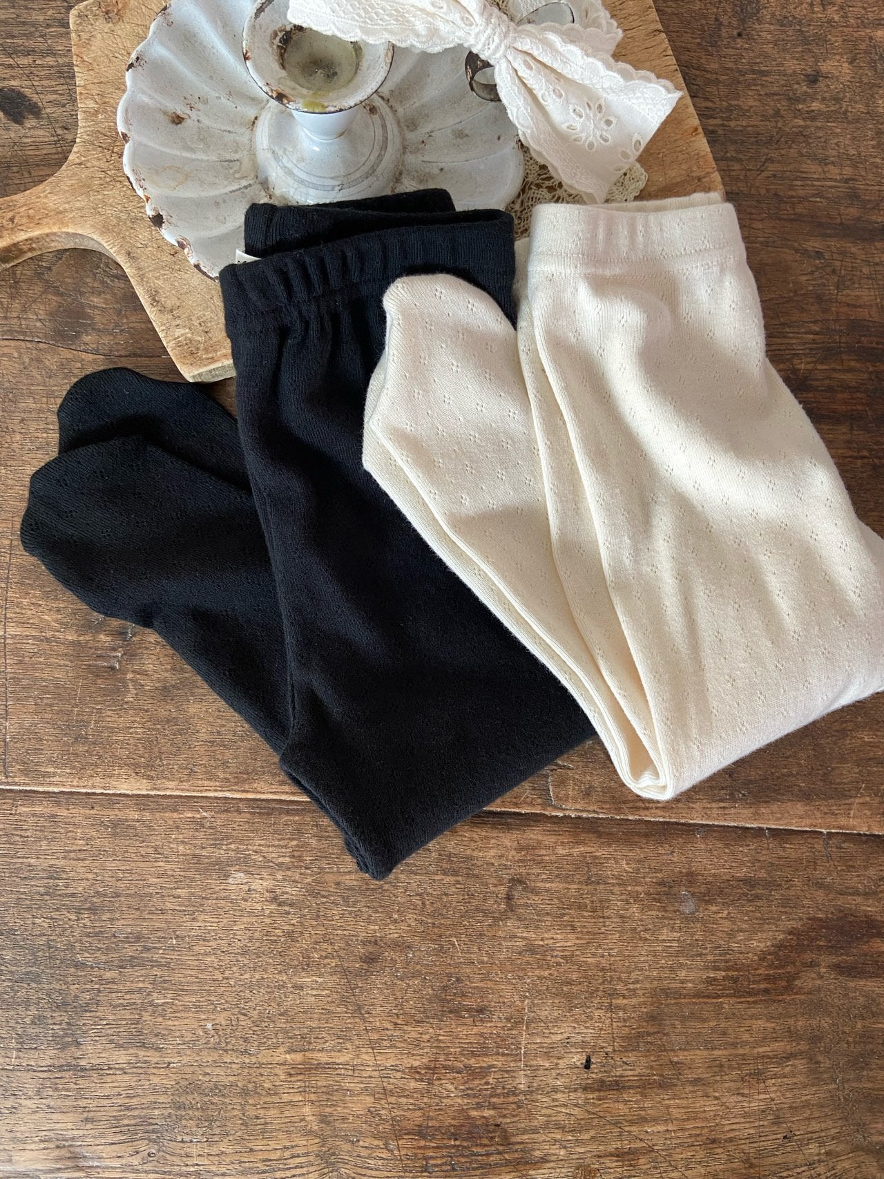 ［Anne shirley］Eyelet tights