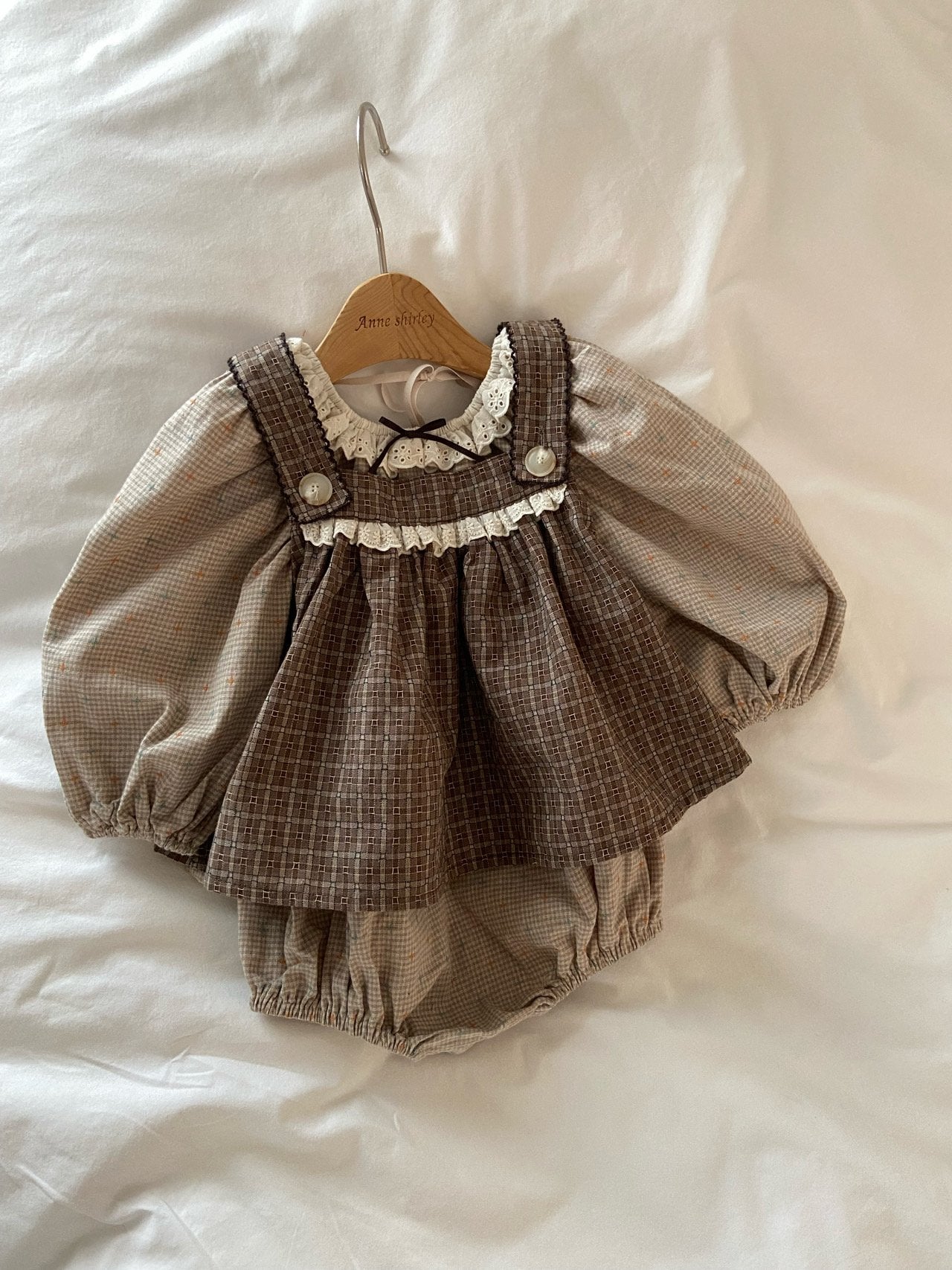 ［Anne shirley］Caramel rompers
