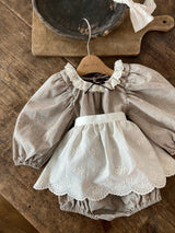 ［Anne shirley］Caramel rompers