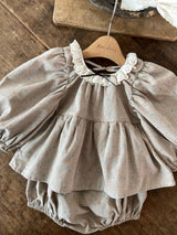 ［Anne shirley］Caramel rompers