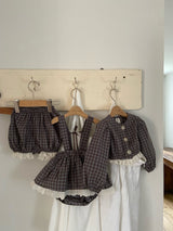 ［Anne shirley］Odd check bloomer skirt