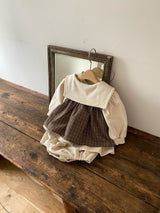 ［Anne shirley］Milk sailor rompers