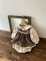 ［Anne shirley］Milk sailor rompers